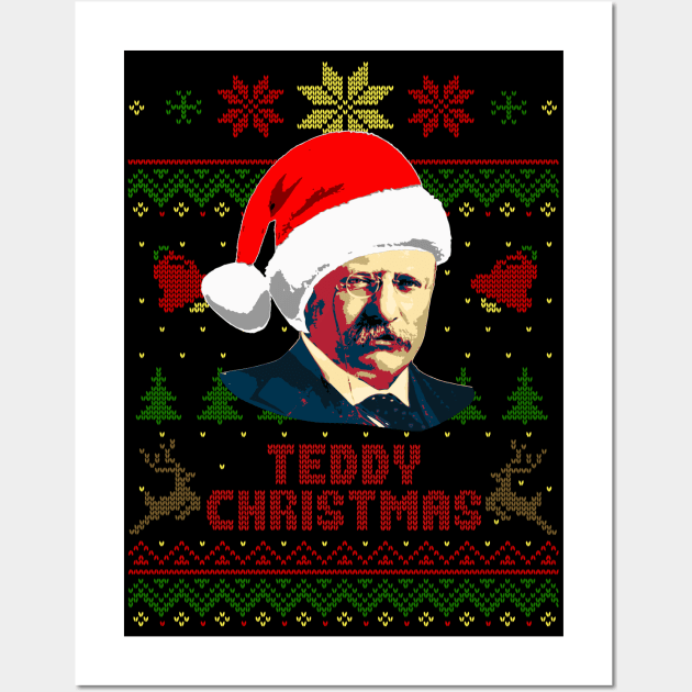 Theodore Roosevelt Teddy Christmas Wall Art by Nerd_art